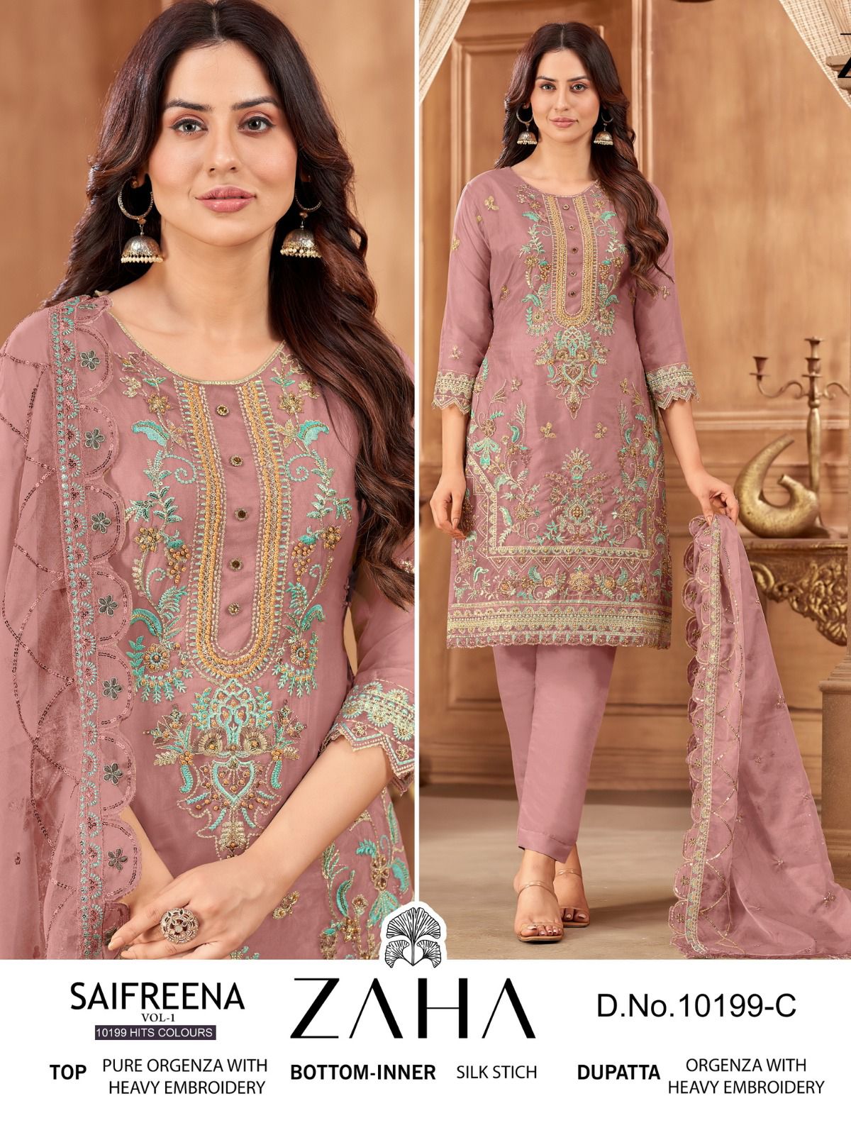 Alk Khushbu Saifreena Vol 1 Pakistani Readymade Suits
